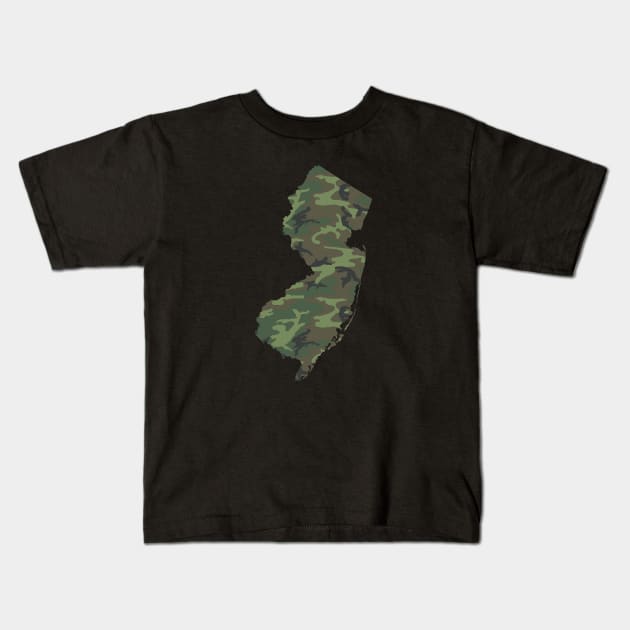 New Jersey Military Kids T-Shirt by GreenGuyTeesStore
